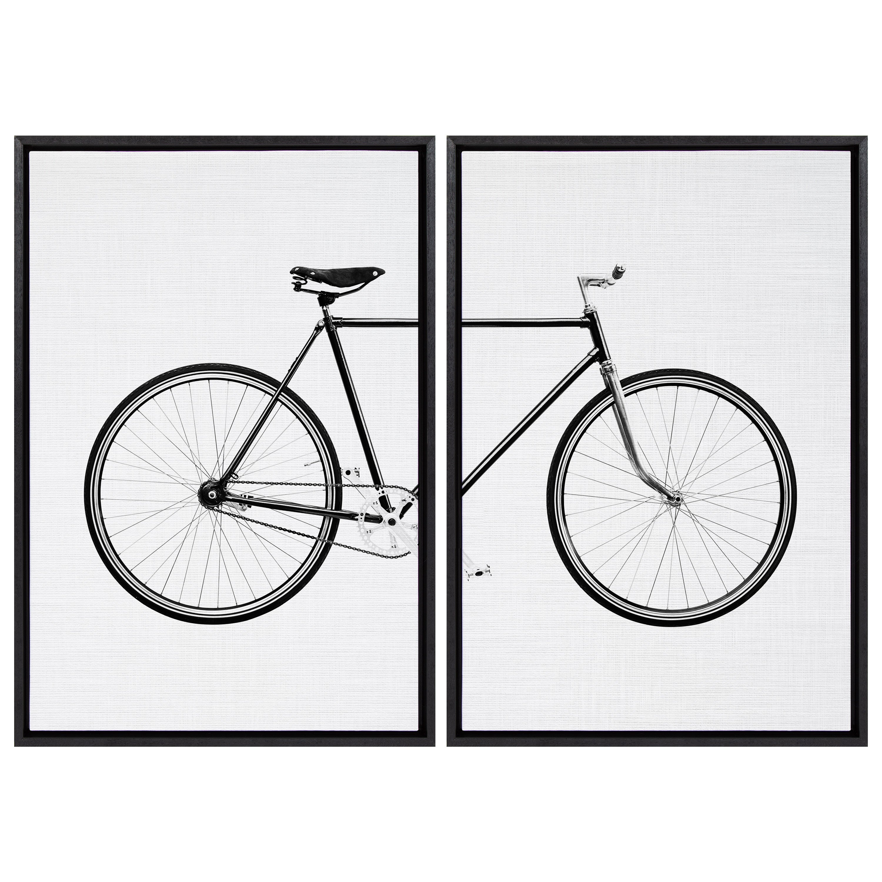 Sylvie Bicycle Framed Canvas by Simon Te of Tai Prints by kateandlaurel - product image 8 for Resin Society