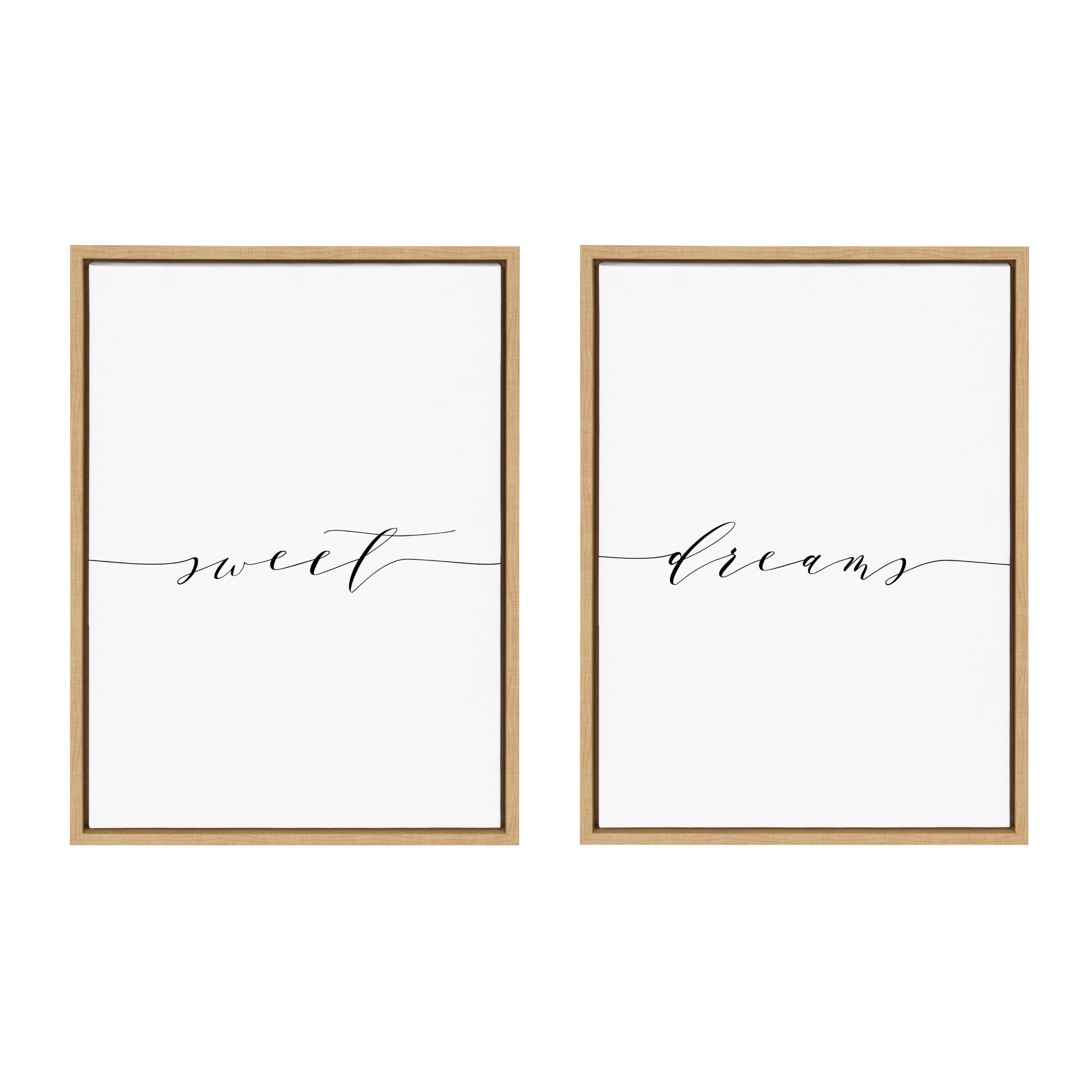 Sylvie Sweet Dreams Framed Canvas Art Set by Maggie Price of Hunt and Gather Goods