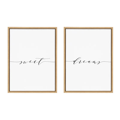 Sylvie Sweet Dreams Framed Canvas Art Set by Maggie Price of Hunt and Gather Goods