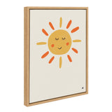 Sylvie Sleepy Sun Framed Canvas by kateandlaurel - product image 2 for Resin Society