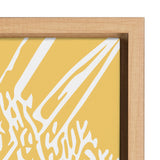 Sylvie Flower in Yellow Framed Canvas by kateandlaurel - product image 10 for Resin Society