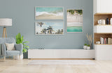 Sylvie Coastal Coconut Palm Tree Beach Framed Canvas by kateandlaurel - product image 11 for Resin Society