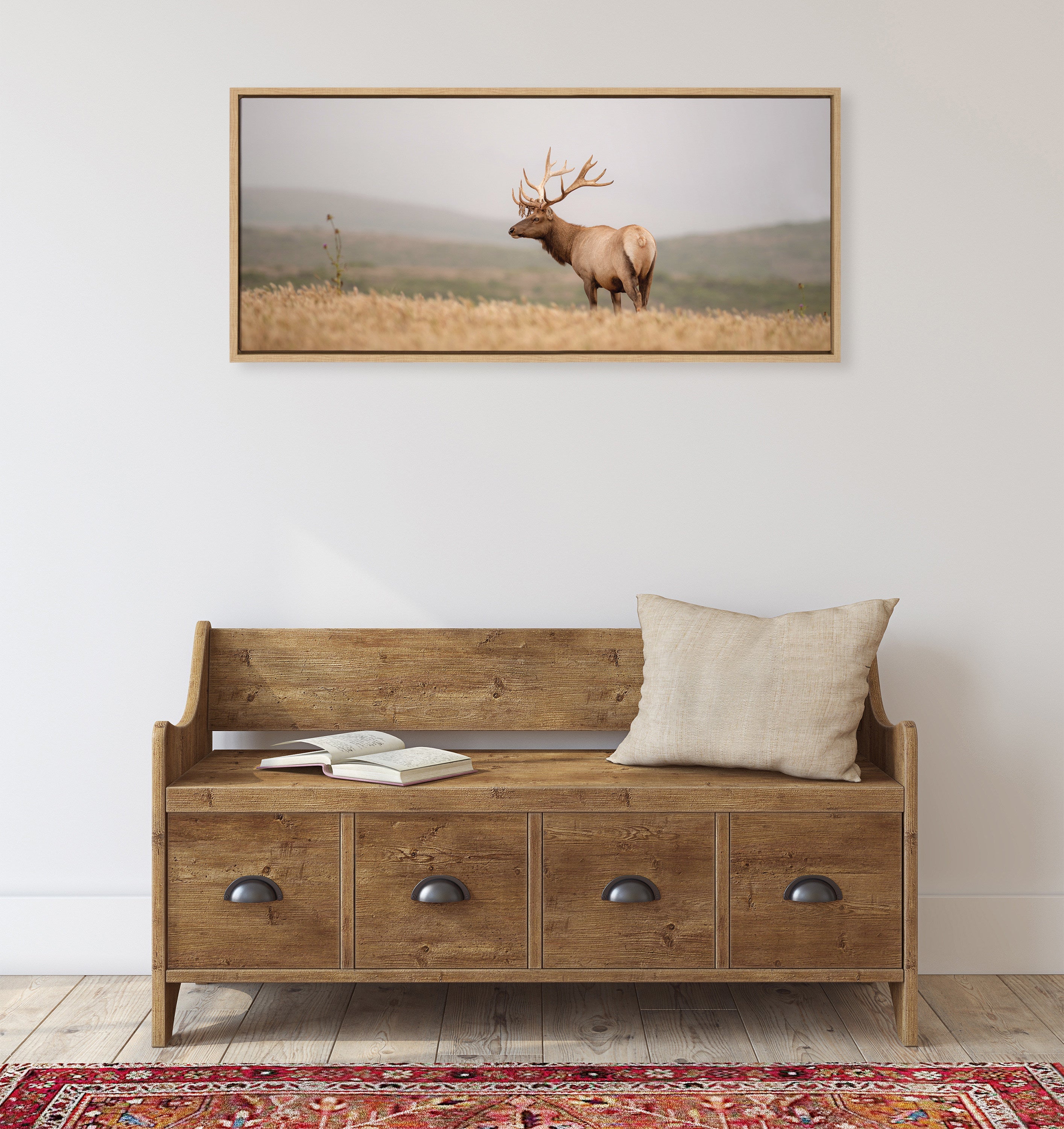 Sylvie Tule Elk No 3 Framed Canvas by kateandlaurel - product image 5 for Resin Society