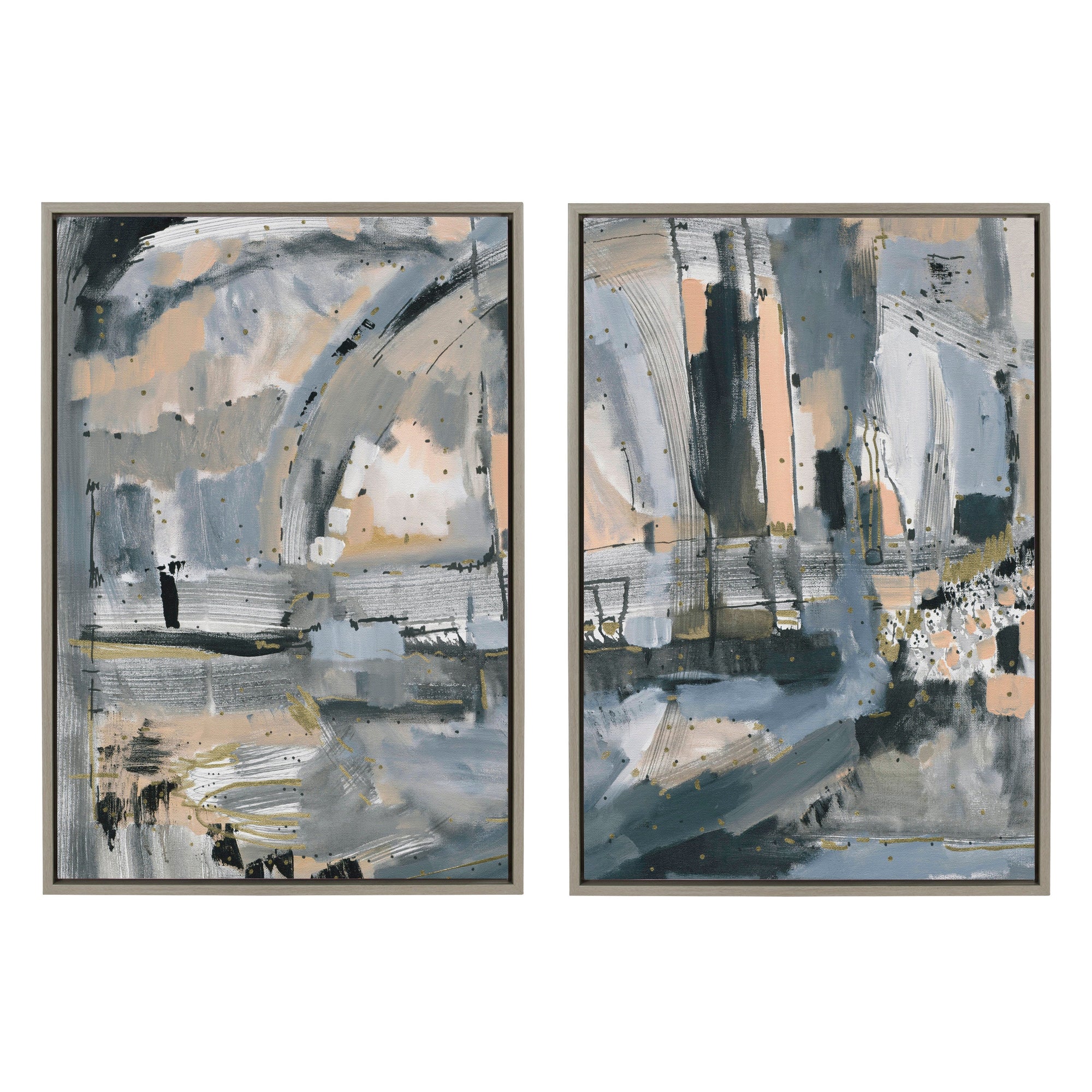 Sylvie Harbor Nights Set No 1 and Harbor Nights Set No 2 Framed Canvas by kateandlaurel - product image 7 for Resin Society
