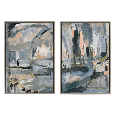 Sylvie Harbor Nights Set No 1 and Harbor Nights Set No 2 Framed Canvas by kateandlaurel - product image 7 for Resin Society