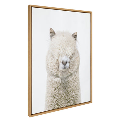 Sylvie Alpaca Fluff Framed Canvas by Amy Peterson Art Studio by kateandlaurel - product image 9 for Resin Society