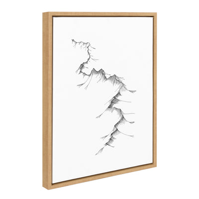 Sylvie Mountains Framed Canvas by kateandlaurel - product image 9 for Resin Society