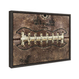 Sylvie Football Laces Framed Canvas by kateandlaurel - product image 2 for Resin Society