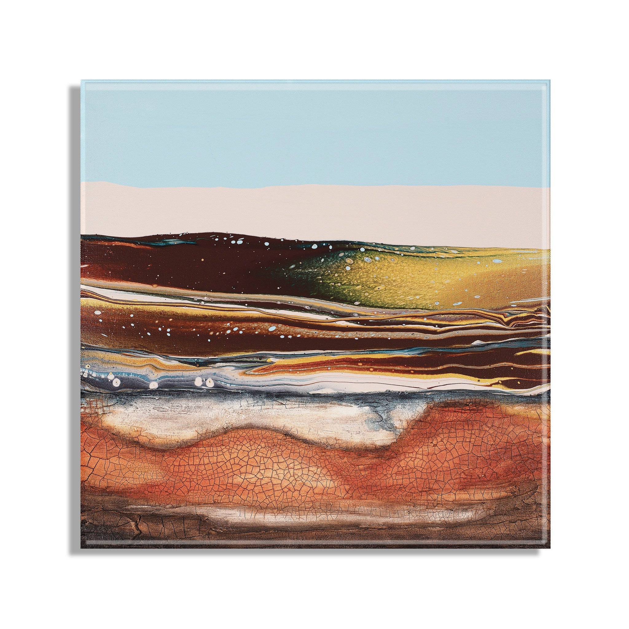 Sonoran Desert Floating Acrylic Art by Xizhou Xie