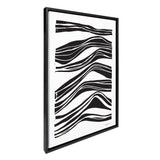 Sylvie Abstract Waves Framed Canvas by kateandlaurel - product image 10 for Resin Society