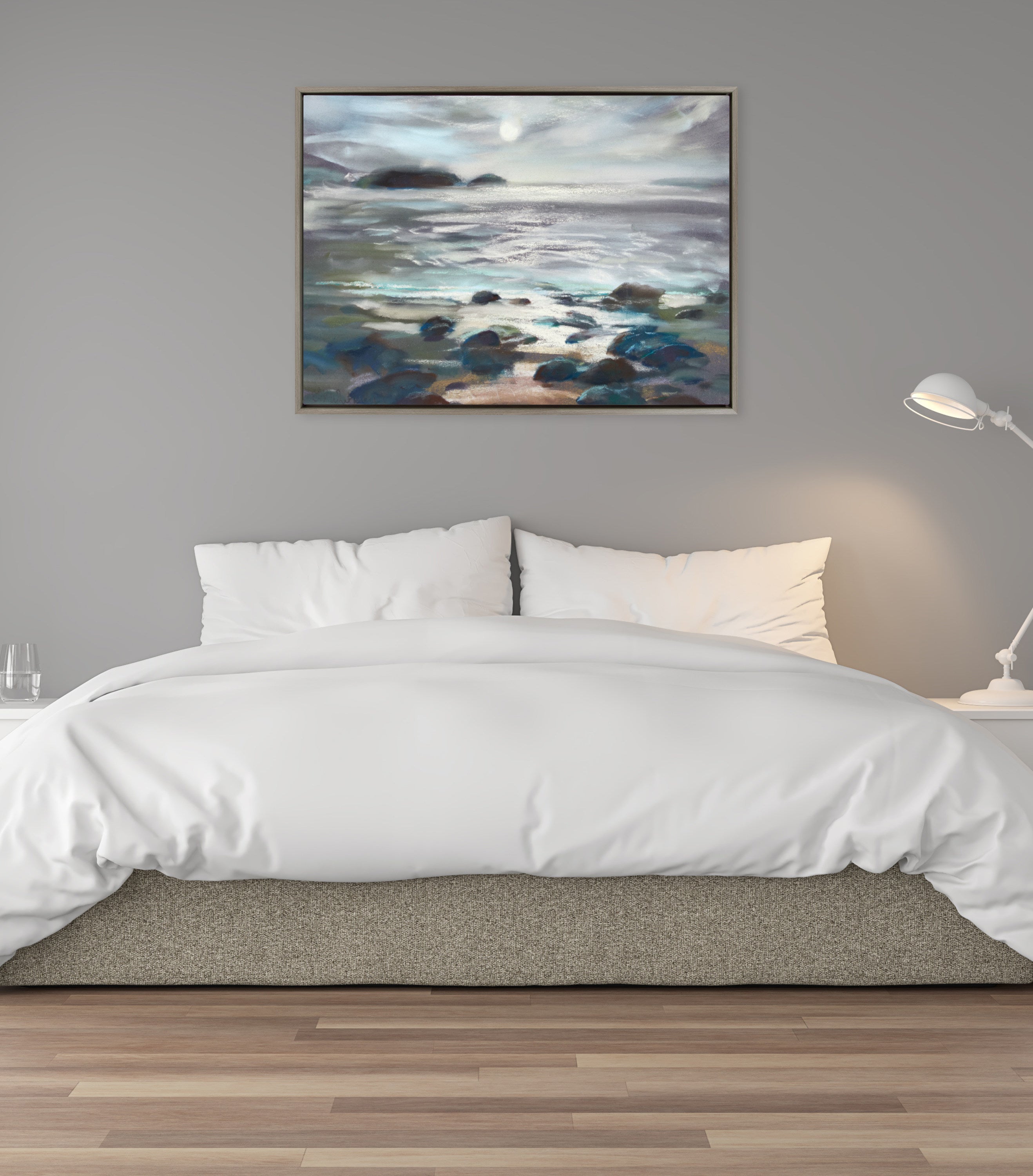 Sylvie Moonlight Becomes You Framed Canvas by Nel Whatmore