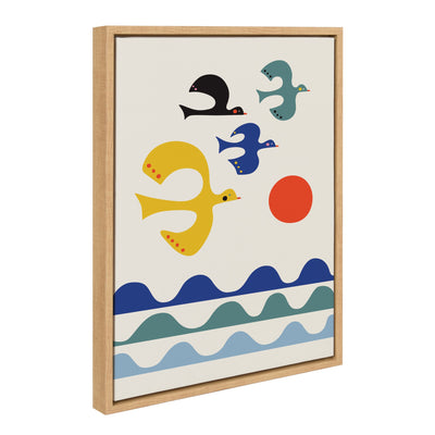 Sylvie Flock of Birds Framed Canvas by kateandlaurel - product image 2 for Resin Society