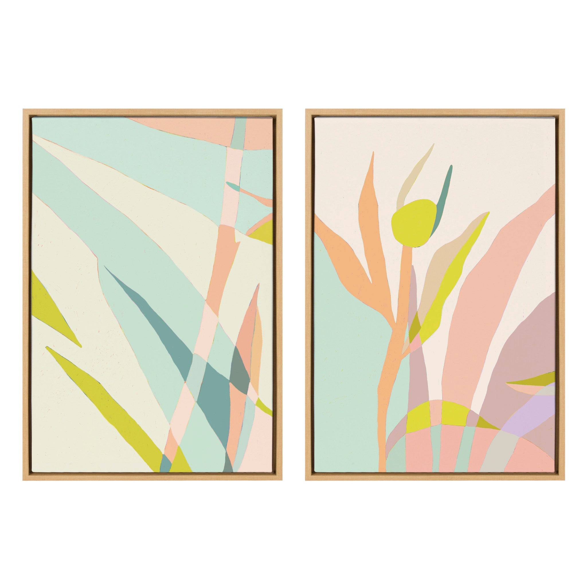 Sylvie Delight in the Moment 3 and 4 Framed Canvas by kateandlaurel - main product image for Resin Society