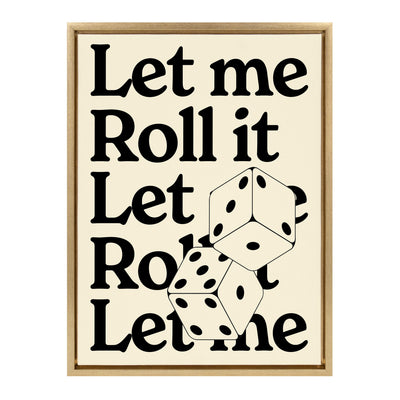 Sylvie Let Me Roll It Framed Canvas by Alli Standefer