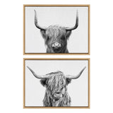 Sylvie Highland and Highland Cow 2 Framed Canvas by kateandlaurel - product image 8 for Resin Society