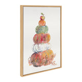 Sylvie Pumpkin Topiary Framed Canvas by kateandlaurel - product image 7 for Resin Society