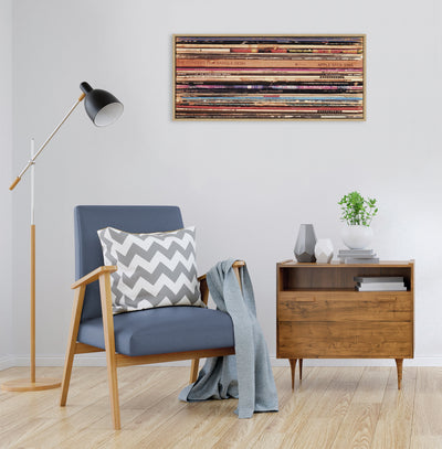 Sylvie Records Framed Canvas by Robert Cadloff of Bomobob by kateandlaurel - product image 9 for Resin Society