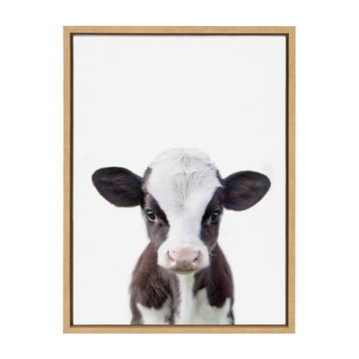 Sylvie Baby Cow Portrait Framed Canvas by Amy Peterson by kateandlaurel - product image 6 for Resin Society
