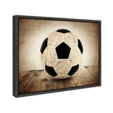 Sylvie Soccer On Wood Framed Canvas by kateandlaurel - product image 2 for Resin Society