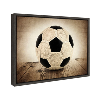 Sylvie Soccer On Wood Framed Canvas by kateandlaurel - product image 2 for Resin Society