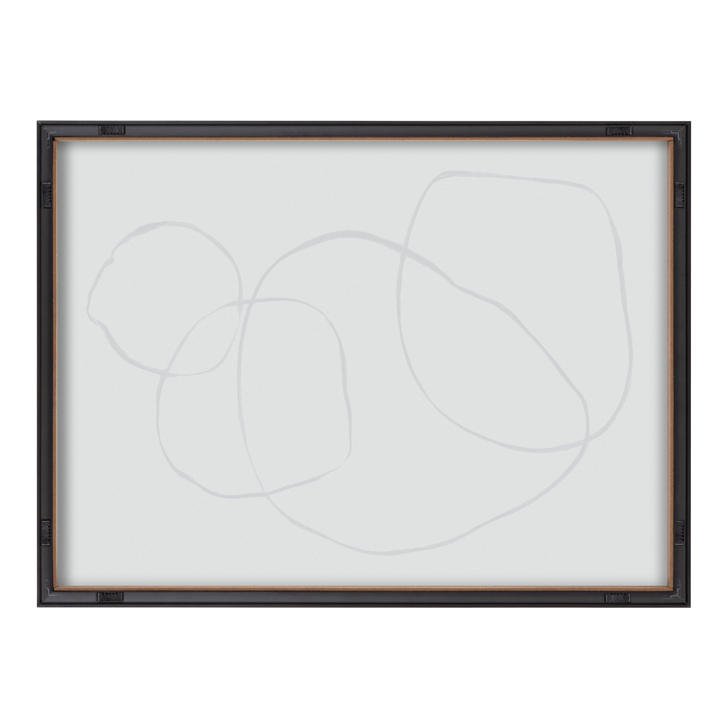 Blake 869 Going In Circles Framed Printed Glass by Teju Reval of by kateandlaurel - product image 6 for Resin Society