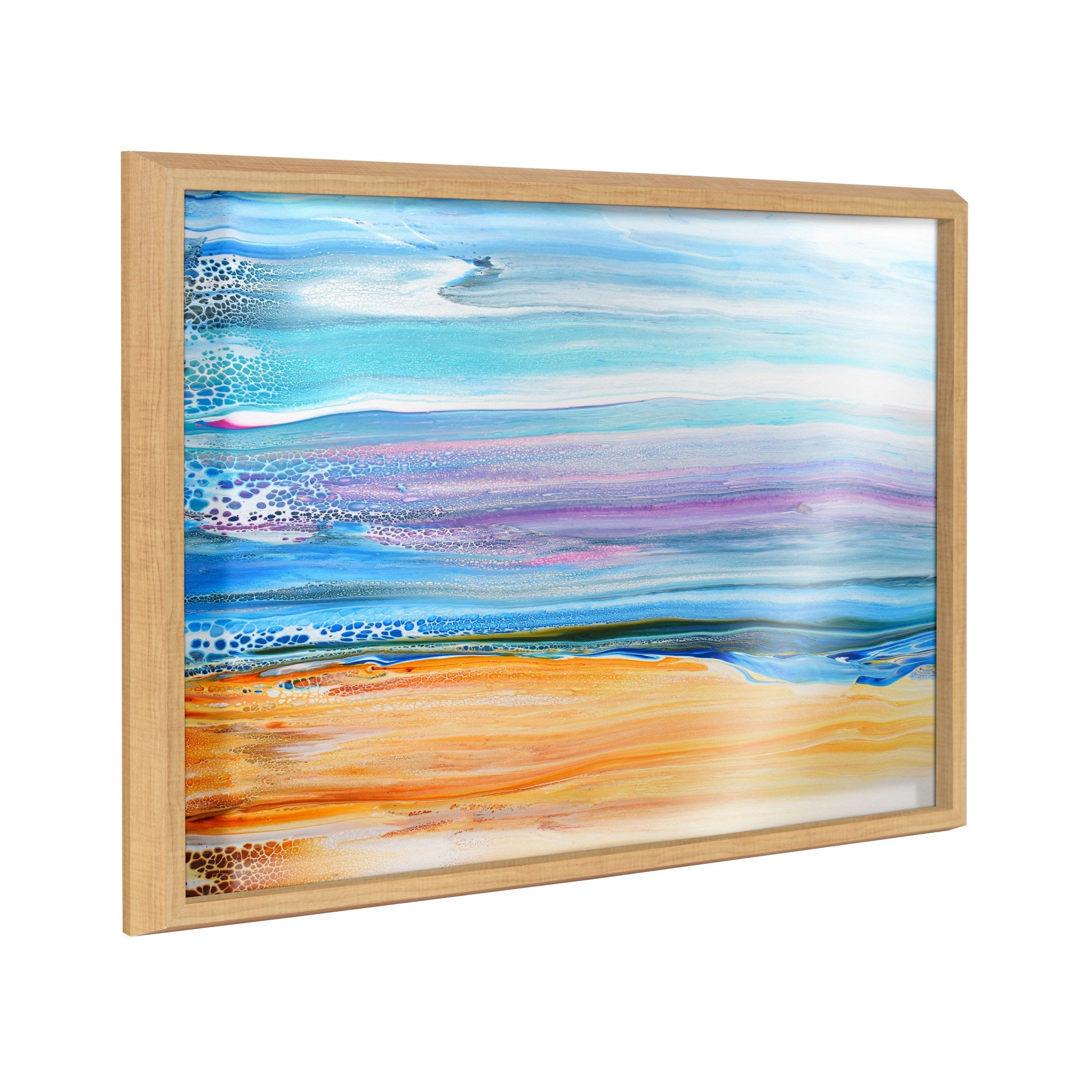 Blake Sand and Surf abstract framed printed art by Xizhou Xie