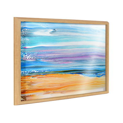 Blake Sand and Surf abstract framed printed art by Xizhou Xie