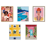 Sylvie Pool Ladies Framed Canvas by kateandlaurel - product image 6 for Resin Society