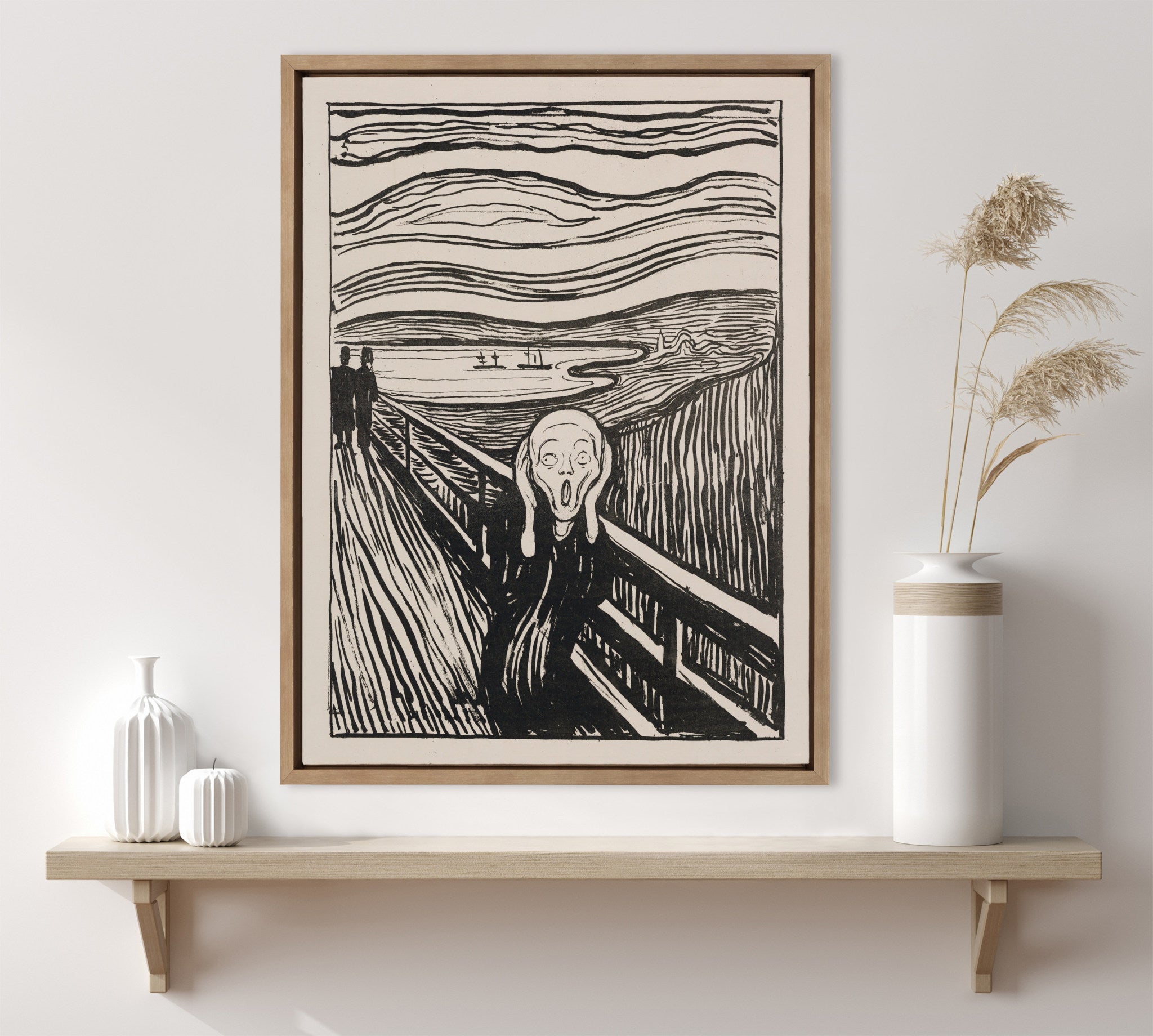 Sylvie Edvard Munch The Scream 1895 The Art Institute of Chicago Framed Canvas