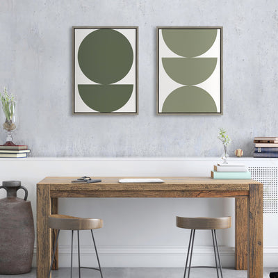 Sylvie Earthy Boho Geometric 1 Olive Green and Earthy Boho Geometric 2 by kateandlaurel - product image 5 for Resin Society
