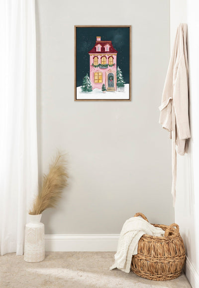 Sylvie Holiday Victorian Framed Canvas by Valerie McKeehan of Lily and Val