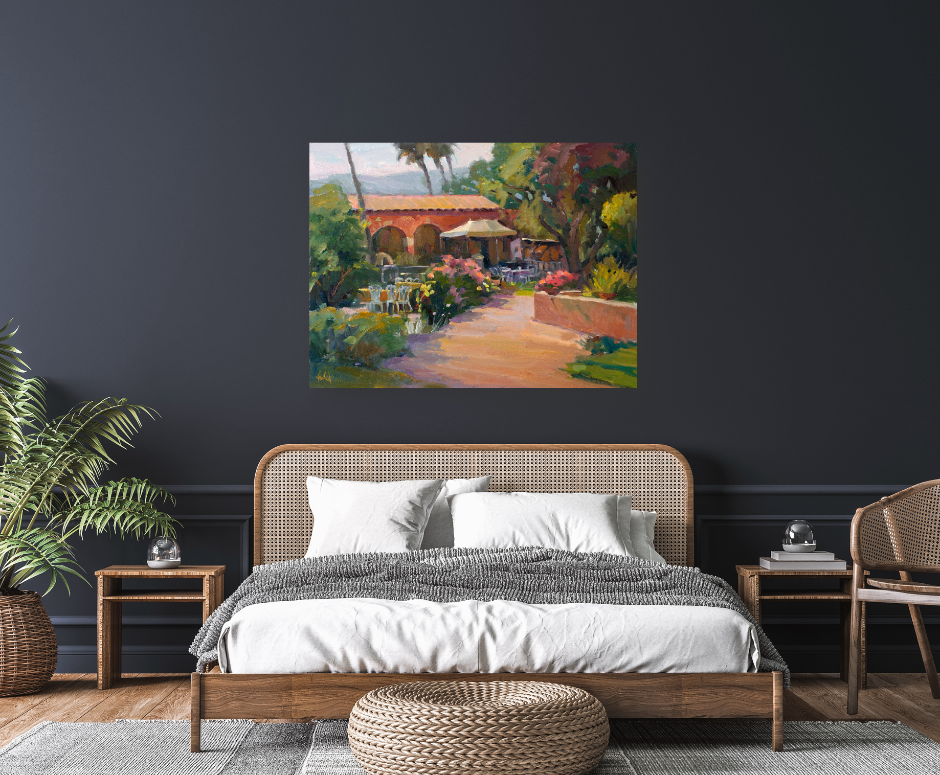 San Juan Capistrano Artist Enhanced Canvas Print by John Beard Collection - product image 2 for Resin Society
