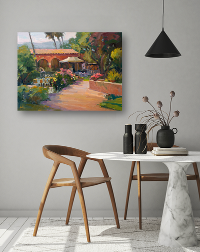 San Juan Capistrano Artist Enhanced Canvas Print by John Beard Collection - product image 3 for Resin Society