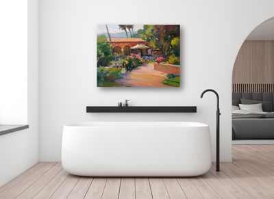San Juan Capistrano Artist Enhanced Canvas Print by John Beard Collection - product image 4 for Resin Society