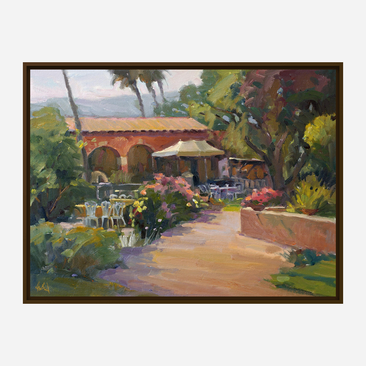San Juan Capistrano Artist Enhanced Canvas Print by John Beard Collection - product image 7 for Resin Society