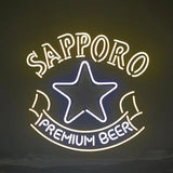 Sapporo Premium Beer with Star Neon Signs Light by Neon Signs Land - product image 2 for Resin Society