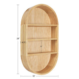 Hutton Wood Capsule Wall Shelf by kateandlaurel - product image 2 for Resin Society
