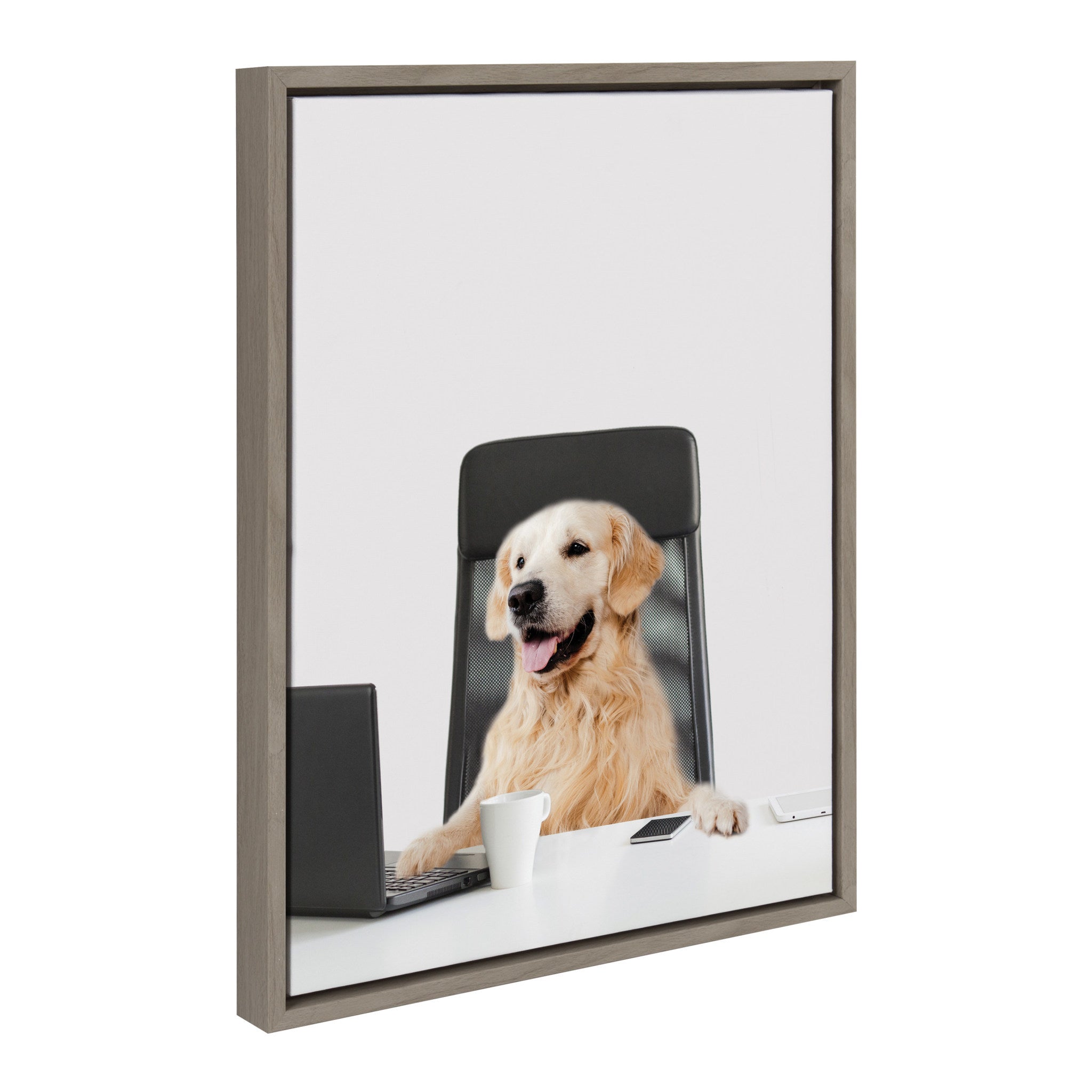 Sylvie I’m Denzel, President Framed Canvas by The Creative Bunch Studio by kateandlaurel - product image 2 for Resin Society