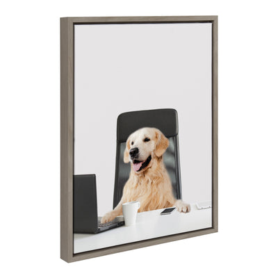 Sylvie I’m Denzel, President Framed Canvas by The Creative Bunch Studio by kateandlaurel - product image 2 for Resin Society