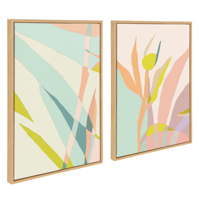 Sylvie Delight in the Moment 3 and 4 Framed Canvas by kateandlaurel - product image 2 for Resin Society