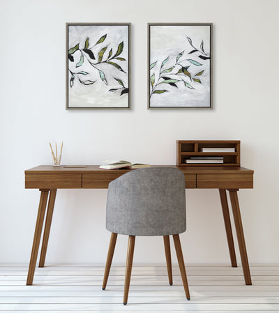 Sylvie Branch I and II Framed Canvas Art Set by Nikita Jariwala