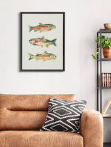 Sylvie Rainbow Trout Framed Canvas by Cathy Zhang by kateandlaurel - product image 7 for Resin Society