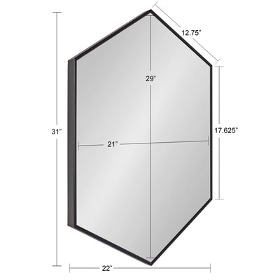 Rhodes Framed Hexagon Wall Mirror