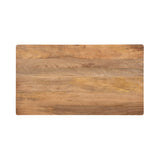 Rectangular wooden table top in varied warm brown tones with natural wood grain and subtle variations in color and texture, shown from above.