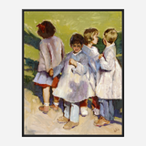 Schoolyard Artist Enhanced Canvas Print by John Beard Collection - product image 5 for Resin Society