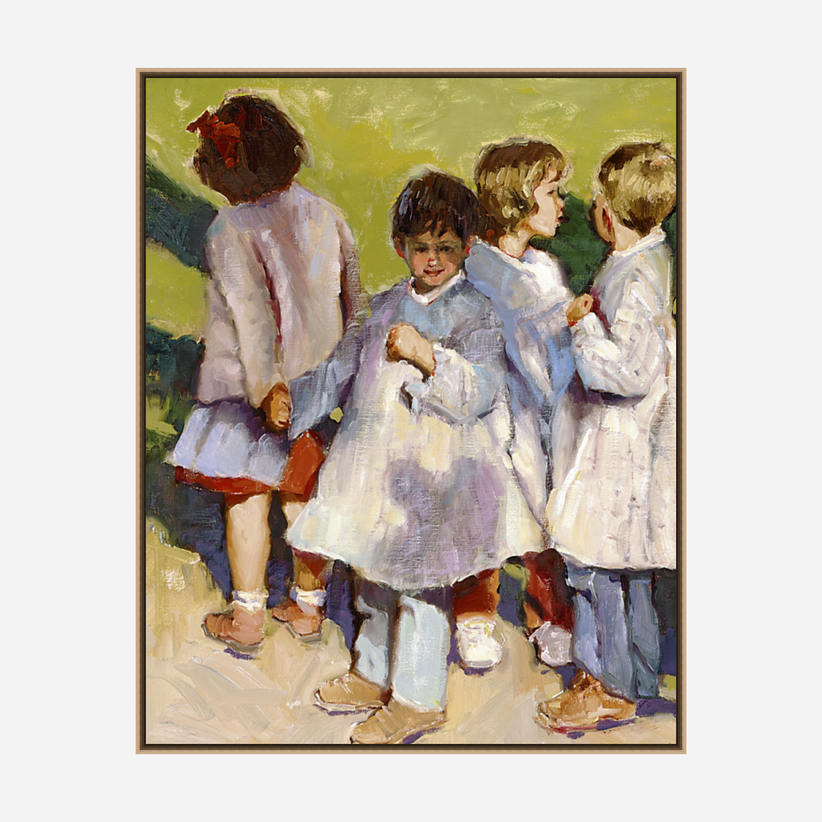 Schoolyard Artist Enhanced Canvas Print by John Beard Collection - product image 8 for Resin Society