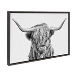 Sylvie Highland Cow 2 Framed Canvas by kateandlaurel - product image 7 for Resin Society