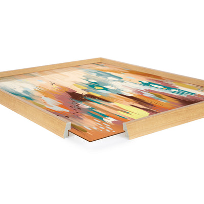 Blake Brushstroke 133 Framed Printed Glass by kateandlaurel - product image 9 for Resin Society