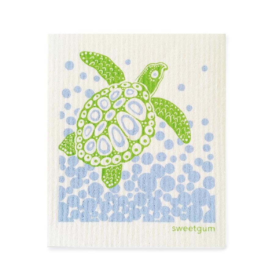 Sea Turtle Swedish Dishcloth by sweetgum home, LLC - main product image for Resin Society