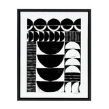 Sylvie Modern Circular Block Print Framed Canvas by kateandlaurel - product image 7 for Resin Society